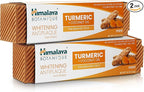 Himalaya Botanique Turmeric & Coconut Oil Whitening Antiplaque Herbal Toothpaste, Whitens Teeth, Fluoride Free, No Artificial Flavors, SLS Free, Vegan, Cruelty Free, Foaming, Mint Flavor, 4 Oz, 2 Pack