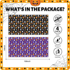 ATFUNSHOP 4 Packs Halloween Tablecloth Disposable Table Cover 54X108 Halloween Decorations Kids Birthday Party Decor for Kids, Spooky Waterproof Spillproof Table Cloth - Perfect for Dinner