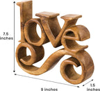 Decozen Gifts for Mom - Wooden Love Letters Sculpture - Mother's Day Birthday Gifts, Home, Office, Living Room, Shelf, Fireplace, Farmhouse, Tabletop, Boho and Mantle Decor - Mothers Day Decorations