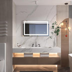 WELLFOR LED Bathroom Vanity Mirror 40 x 24 Inch, Lighted Anti-Fog Dimmable Mirror, IP44 Waterproof Wall Mounted Makeup Mirror, Packed with US Standard Plug and Touch Switch, (Horizontal/Vertical)