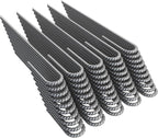 Vodaland Rebar Stakes J Hook Extra Heavy Duty 1/4 inch Coated Steel Ground Anchors with Chisel Point End (100)