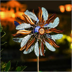 Solar Wind Spinners 87 Inch Extra Large Metal for Yard, Garden Decor Yard Art Windmills for Outdoor