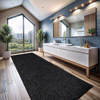 CAMILSON Easy Jute Rug 2x3, Indoor Outdoor Dark Gray Color Farmhouse Area Rugs for Living Room and Kitchen Rug, Solid Boho Woven Design, Easy-Cleaning, Washable Outside Carpet Alfombras (2 x 3)