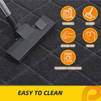 JSEI Dirt Trapper Door Mat 20"x32", Non-Slip Washable Entryway Mats, Dog Door Mat, Stain Resistant and Absorbent Floor Mats, Low Profile Welcome Mat for Front Back Door, Dark Grey