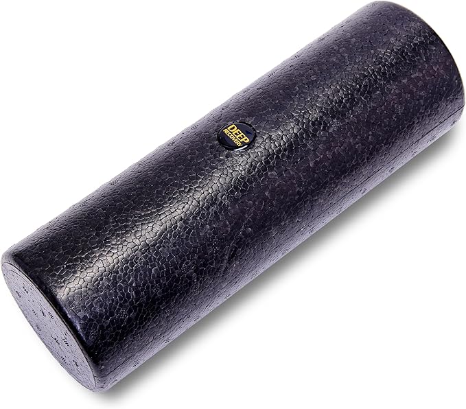 Hard Foam Roller – Travel Size Back Roller for Back, Legs, and Shoulders – Deep Tissue Massage for Myofascial Release, Exercise & Yoga