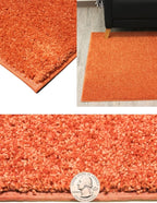 KOECKRITZ Soft and Colorful Kids Classroom Area Rugs (Passes Flammability Pill Test) Many Sizes and Bright Colors to Select from (3' x 12', Tangerine)