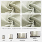 Joydeco Linen Curtains 84 Inch Length 2 Panel Sets,Light Filtering Curtains for Bedroom 52 Inch Wide Living Room Drapes with Back Tabs & Rod Pockets (W52 x L84 Inch, Oatmeal)