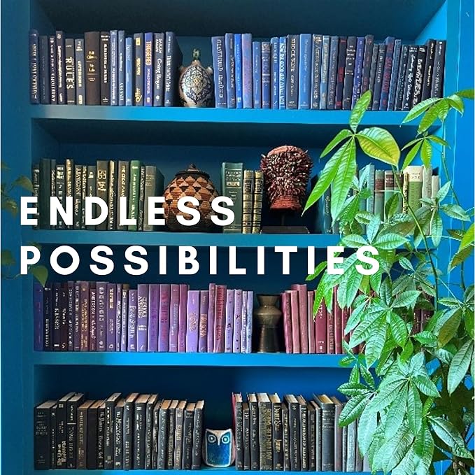 Curated Decorative Books Hardcover Décor Books for Home Décor, Choose Color, Interior Design, Office, Wedding Display, Instant Library, or Staging (Half Foot, Black)