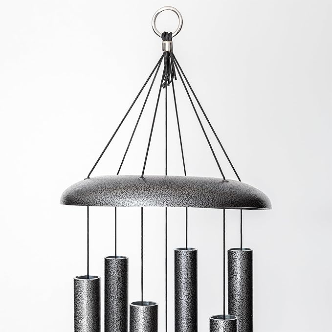 Corinthian Bells by Wind River - 36 inch Sky Blue Wind Chime for Patio, Backyard, Garden, and Outdoor Decor (Aluminum Chime) Made in The USA