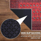 Keen Home Design 6x9 Rug - Machine Washable Area Rug with Non-Slip Backing, Ideal for Living Room, Dining Room, Bedroom - Vintage, Easy Clean, Durable, Low Pile Rug - (6' x 9')