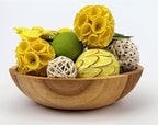 ANDALUCA Decorative Balls Bag Bowl Filler Home Decor (Yellow)