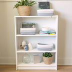 NaturalCozy 11.8"x8"x4.5” Rectangle Storage Baskets for Shelves 3 Pack | Cotton Rope Woven Small Baskets for Organizing | Small Storage Bins for Nursery, Bathroom, Closet, Shelf, Decorative, Gift