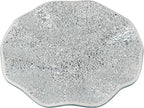 MDLUU Mosaic Centerpiece Tray, 11.6" Decorative Glass Plate, Home Decor Glass Bowl for Dining Room Table, Coffee Table, Gift (Silver)