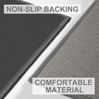 LEKEEPGO Door Mat 17"x29", Non Slip Door Mat Indoor Entrance, Rubber Backing Front Indoor Door mat Washable Absorbent Low-Profile Entryway Entry Resist Dirt Inside Door Mats, Light Grey