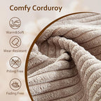 HOOOWOOO Modular Sectional Sofa Couch,Matching Free Combination Cloud Couch Armless Chair(Camel Corduroy)