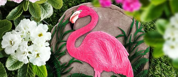 Spoontiques - Garden Décor - Dog Crossing Stepping Stone - Decorative Stone for Garden