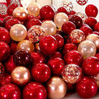 130pcs Ruby Red Balloons Different Sizes 18" 12" 10" 5" Dark Red Latex Balloon Garland Arch Kit for Birthday Baby Shower Graduation Wedding Valentine's Day Christmas Party Decorations