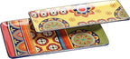 Bico Tunisian Ceramic 14 inch Rectangular Serving Platter, Set of 2, for Serving Salad, Pasta, Cheese, Ham, Appetizer, Microwave & Dishwasher Safe