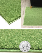 KOECKRITZ Soft and Colorful Kids Classroom Area Rugs (Passes Flammability Pill Test) Many Sizes and Bright Colors to Select from (9' x 9', Lime)
