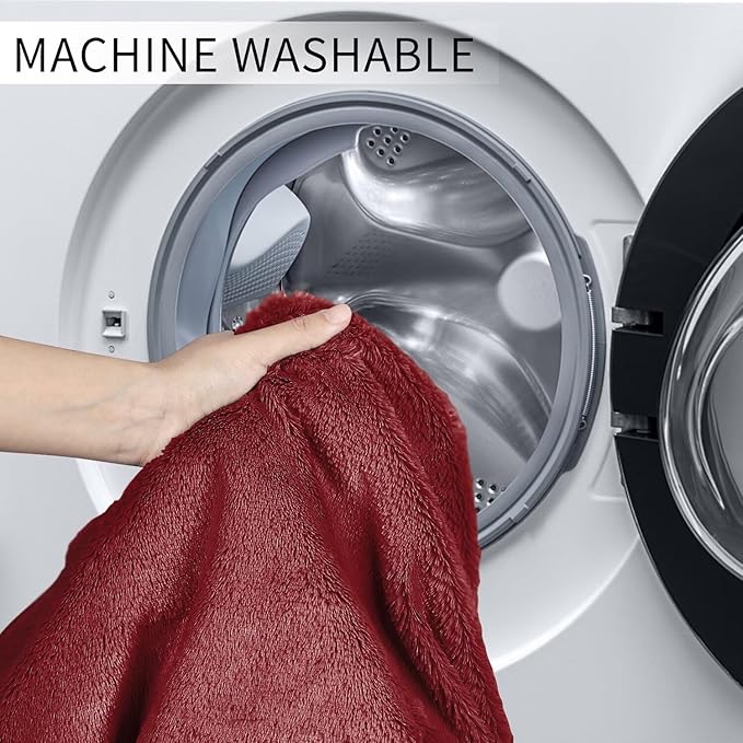 Bean Bag Chair for Adults 6FT,Soft Removable Cover for Teens/Girls Bedroom,Fluffy Giant Round Floor Beanbag Lounger Chairs (No Filler,Claret)