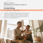 Aromaplan Scents, Clean Smelling Essential Oils, Clean House (5 Fl Oz /148ml) 2 Pack-Fresh Scent Essential Oil for Diffuser, USA Fragrance, Bigger Bottle, Bolder Aroma & Longer Lasting