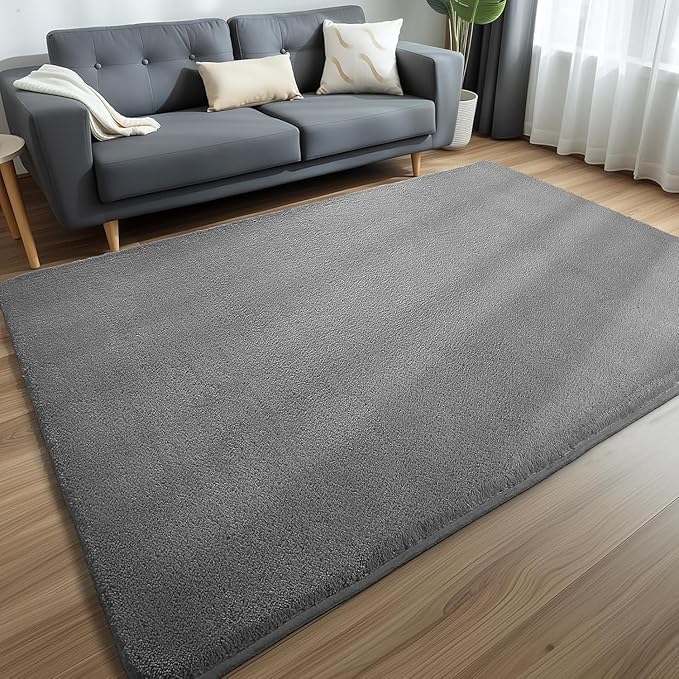 Sour Lemon 10x14 Area Rugs for Living Room, Soft Large Area Rug Fluffy Rugs for Bedroom，Machine Washable Area Rug Non Slip Carpet Rug for Living Room Playroom Kids Room Home Decor