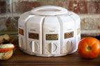 KitchenArt Spice Rack, Select-A-Spice Auto-Measure Rotating Spice Rack, White, 12 Compartments