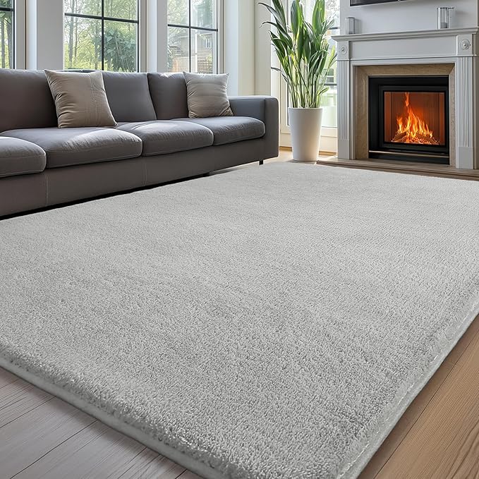 Sour Lemon 9x12 Area Rugs for Living Room, Soft Large Area Rug Fluffy Rugs for Bedroom，Machine Washable Area Rug Non Slip Carpet Rug for Living Room Playroom Kids Room Home Decor