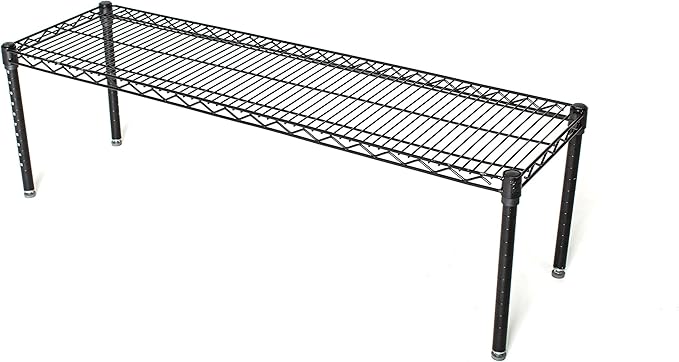Omega Products Corporation 14" Deep x 36" Wide x 14" High Black Stationary Dunnage Rack