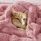 BEDELITE Faux Fur Throw Blanket for Couch, Soft and Cozy Luxurious 3D Striped Fluffy Blanket, 770GSM Thick Warm Plush Fuzzy Faux Rabbit Fur Blanket for Women Gift (Pink, 60"x 80")