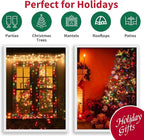 100 Count Multicolor- String Lights - 21.6FT LED Christmas Lights, Mini led Lights for Indoor Outdoor Home Holiday Party Wedding Independence Day Decoration