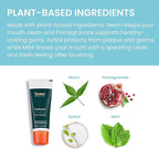 Himalaya Botanique Neem & Pomegranate Travel Toothpaste, Mint Flavor - Travel Size Fluoride Free Toothpaste Fights Plaque & for Fresh Breath - Vegan, Gluten Free, No SLS, 0.74 oz (Pack of 20)