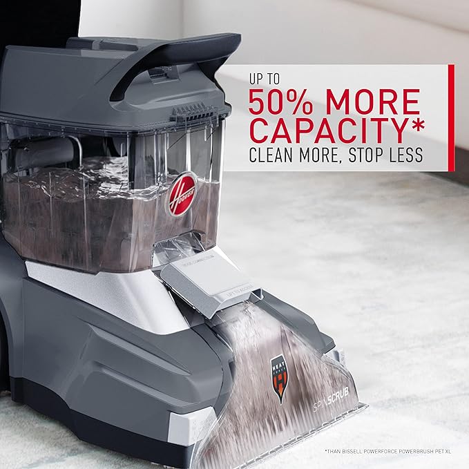 Hoover Powerscrub XL Pet Carpet Cleaner Machine, Upright Shampooer, FH68050, Black