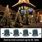 100 Count Warm White - String Lights - 21.6FT LED Christmas Lights, Mini led Lights for Indoor Outdoor Home Holiday Party Wedding Independence Day Decoration