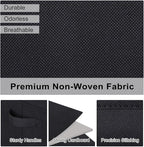 WUIKE Closet Storage Bins with Lids, Foldable Fabric Clothes Storage Bins for Organizing, Closet Organizer Boxes for Shelves, Black, Extra Large, 3-Pack
