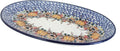 Blue Rose Polish Pottery Harvest Bounty Oval Platter