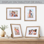 Sheffield Home 4 Piece Gallery Wall Frame Set, 8x10 Inch, Light Natural