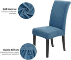 Joccun Chair Covers for Dining Room Set of 2, Chair Slipcovers Stretch Dining Room Chair Covers Seat Protector,Washable Parsons Chair Cover for Home,Hotel,Banquet(Dark Blue,2 Pack)