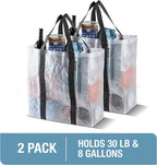 CleverMade Under Bed Storage Bag - Collapsible Storage for Shoes and Clothes Easy Use - Heavy Duty Utility Bag Home