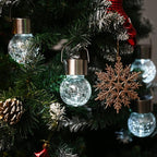 GIGALUMI 24 Pack Solar Outdoor Lights, Solar Hanging Lights for Christmas Decoration-Cracked Glass Solar Lights Outdoor Waterproof for Garden, Yard, Fence, Tree(Cold White)
