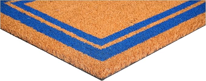 Calloway Mills 152972436C Blue Border 24" x 36" Monogram Doormat (Letter C)