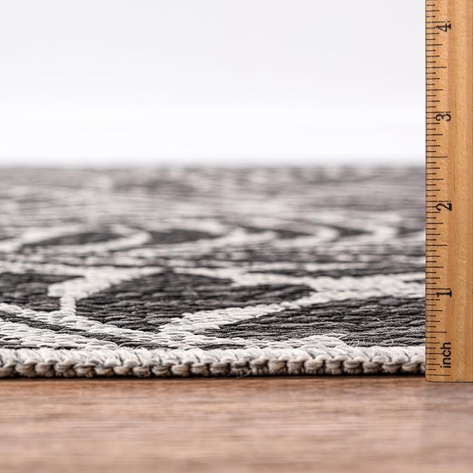 Keen Home Design Terrace Outdoor Area Rug - 6x9 Washable Indoor/Outdoor Rug for Patio, Kitchen, Balcony, Beach, Garden, Deck and Porch, Size: 6'x8'10"