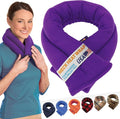 SunnyBay Microwave Heating Pad for Neck and Shoulders, Versatile Bean Bag Moist Heating Pad, Microwavable Neck Wrap, Weighted Hot or Cold Therapy, Made in USA (Purple)
