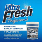 Ultra Fresh® Professional™ Commercial Laundry Detergent, 5 Gallons – Liquid with Easy Dispensing Pump for All Machine Types, up to 640 Loads