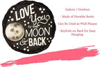 Spoontiques - Garden Décor - Moon & Back Stepping Stone - Decorative Stone for Garden