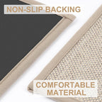 LEKEEPGO Door Mat 36"x59", Non Slip Door Mat Indoor Entrance, Rubber Backing Front Indoor Door mat Washable Absorbent Low-Profile Entryway Entry Resist Dirt Inside Door Mats, Khaki