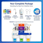 Express Water Reverse Osmosis Alkaline Water Filtration System – 10 Stage RO Water Filter with Faucet and Tank – Under Sink Water Filter with Alkaline Filter for Added Essential Minerals – 50 GPD