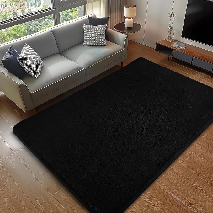 Sour Lemon 5x7 Area Rugs for Living Room, Soft Large Area Rug Fluffy Rugs for Bedroom，Machine Washable Area Rug Non Slip Carpet Rug for Living Room Playroom Kids Room Home Decor