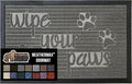 GORILLA GRIP 100% Waterproof All-Season WeatherMax Doormat 35x23, US Designed Natural Rubber, Stain and Fade Resistant, Low Profile Indoor Outdoor Door Mats, Easy Clean Patio Mat, Stone Paws