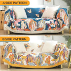 Boho Large Throw Blanket 90" x 98",100% Cotton Soft Sofa Bed Throw-Floral Butterfly Decor Blanket Reversible Bohemian Luxury Throw for Couch Sofa Chair Travel